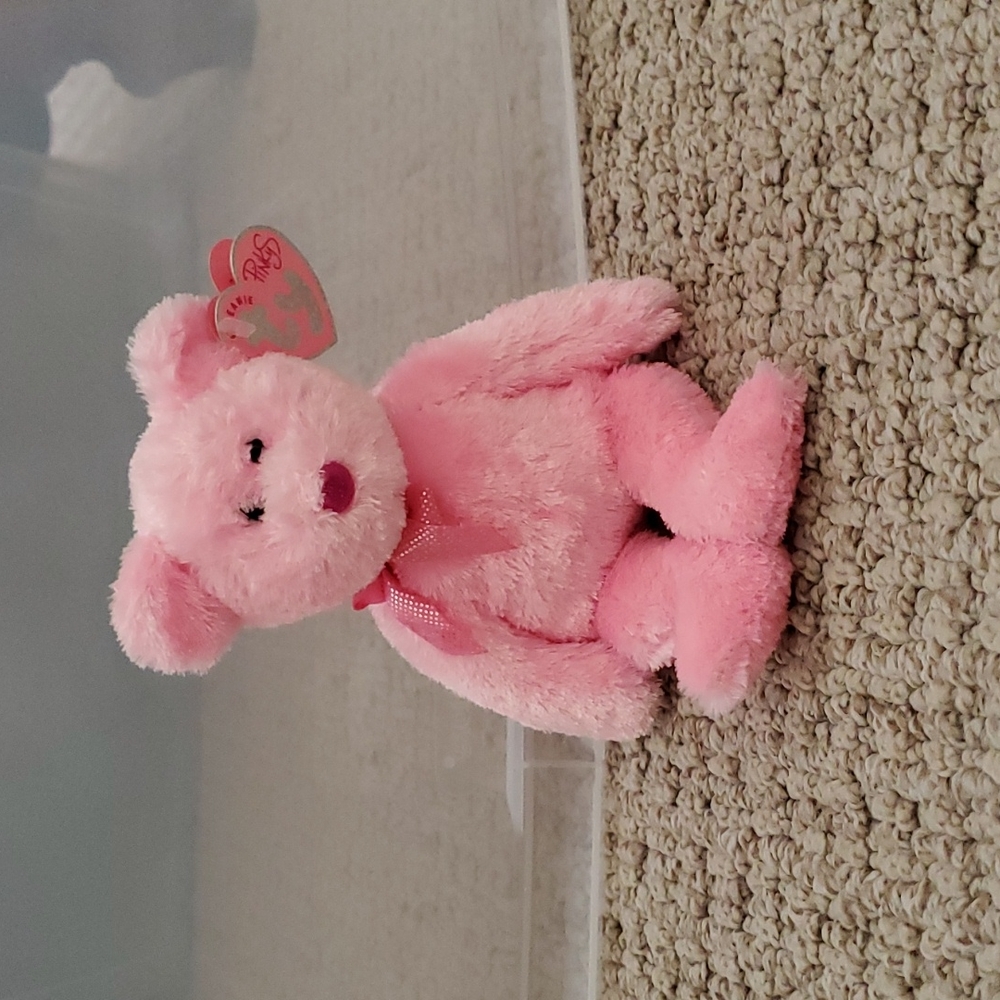 TY Pinkys - DAZZLER the Pink Bear (8.5 inch)
